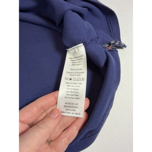 JACHS New York Men’s Small Navy Blue Short Sleeve Cotton Polo Shirt - Picture 3 of 11